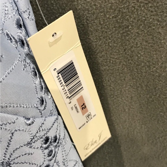 ELIZA J Sheath Dress Blue Embroidered Floral - Picture 5 of 6